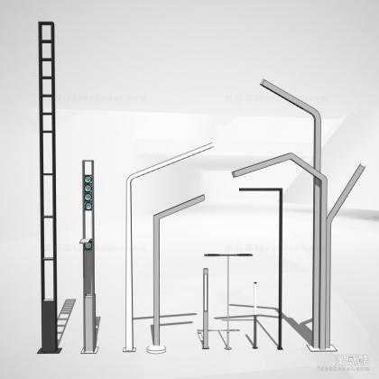 现代路灯 景观灯丨