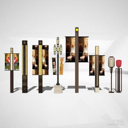 广告道旗路灯 景观灯丨