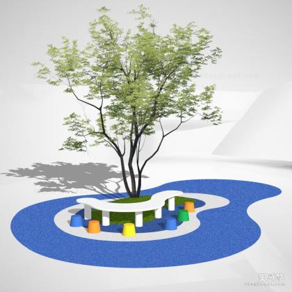 现代树桌座椅 户外吧台座椅丨