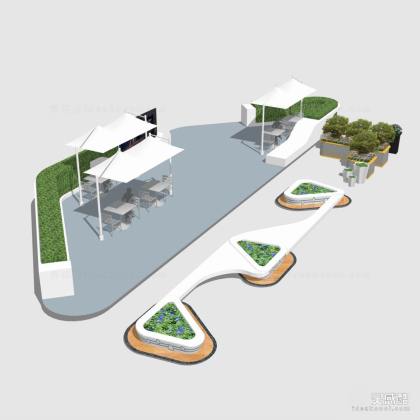 现代景观座椅丨