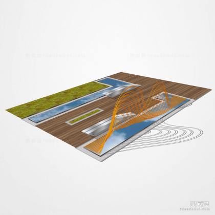 现代景观座椅 长椅 异形雕塑丨