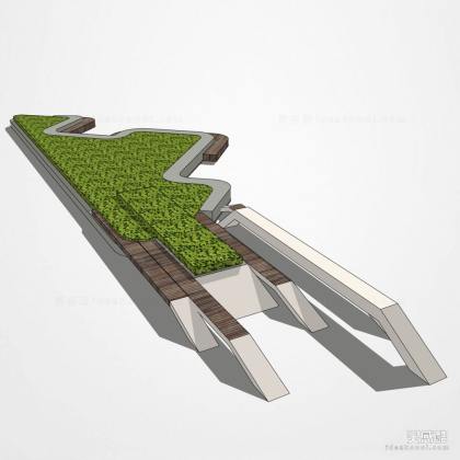 现代树池座椅丨