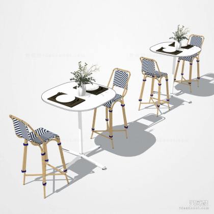 商业外摆桌椅丨