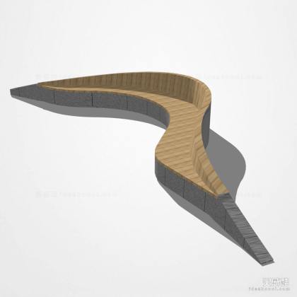 景观长椅 异形座椅丨