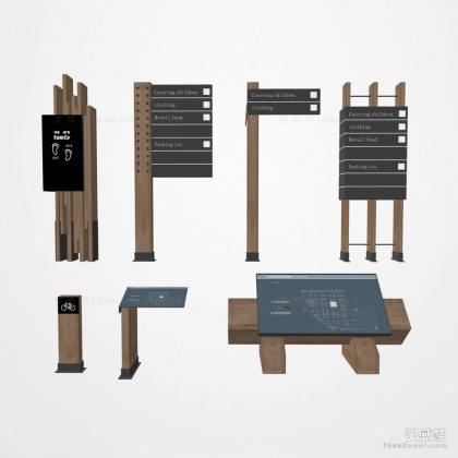 景观导视系统 景观导视牌丨