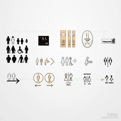 卫生间标识丨