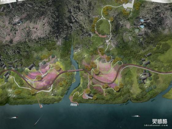 滨水公园平面图丨