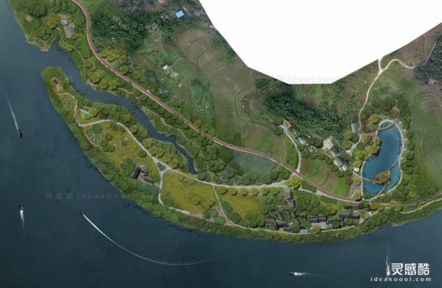 滨水公园平面图丨