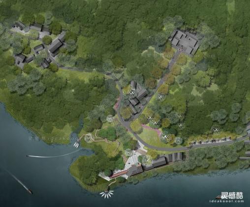 滨水公园平面图丨