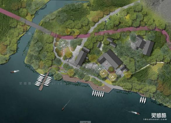 滨水公园平面图丨