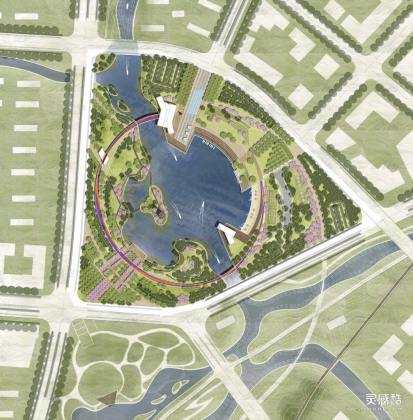 滨水公园平面图丨