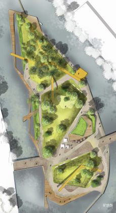 滨水公园平面图丨