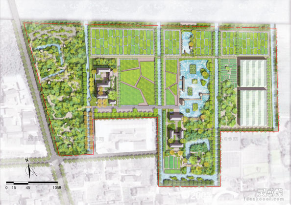新农村休闲农业田园综合规划平面图丨