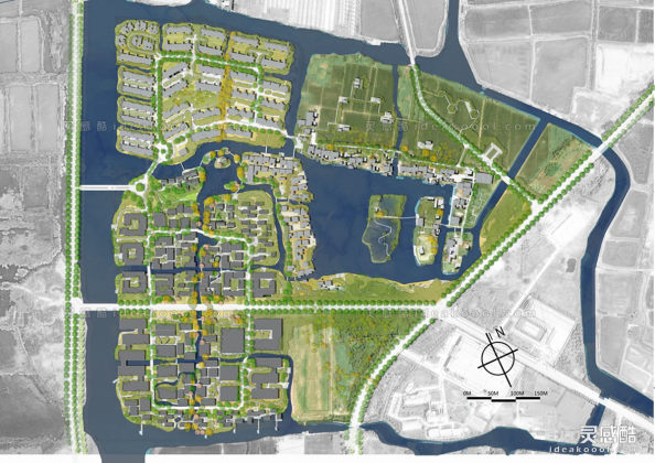 新农村休闲农业田园综合规划平面图丨