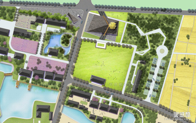 新农村休闲农业田园综合规划平面图丨