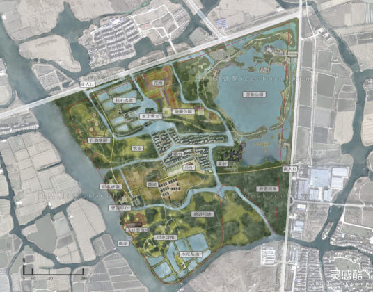 新农村休闲农业田园综合规划平面图丨