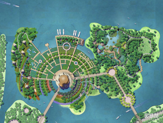景观规划平面图丨