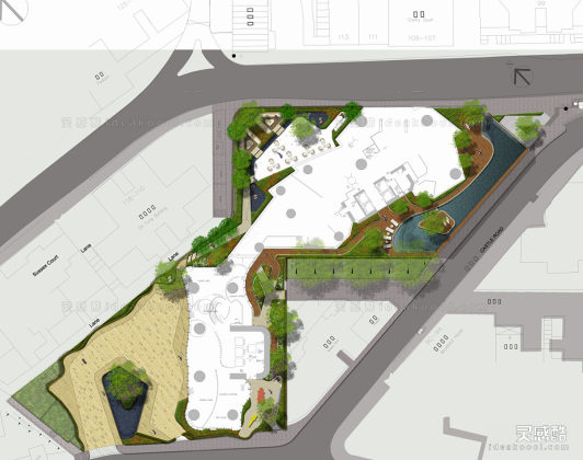 酒店别墅景观平面图丨