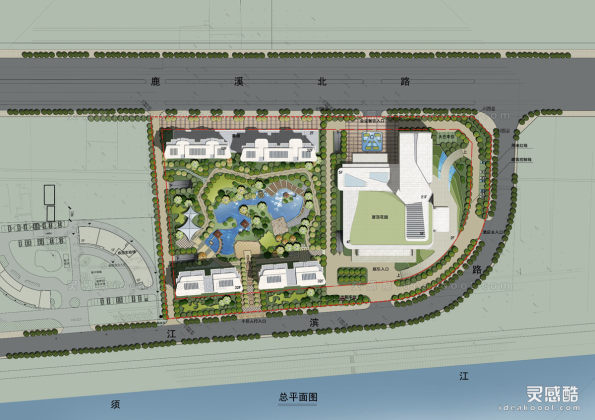 居住区景观平面图丨