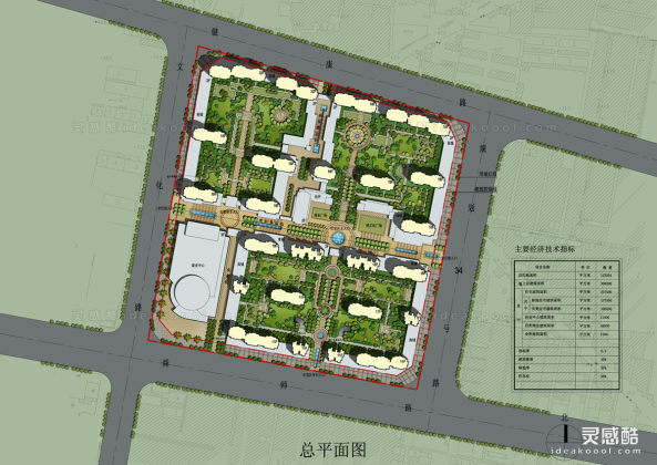 居住区平面图丨