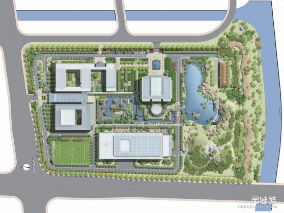 商业办公景观平面图