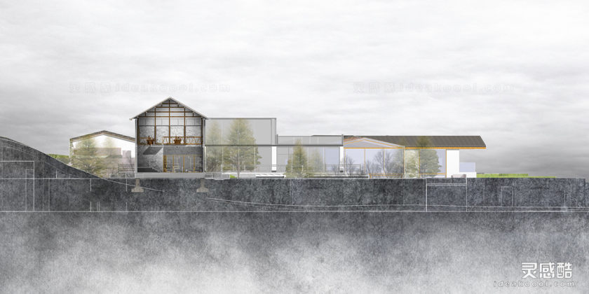 创意建筑剖面图丨