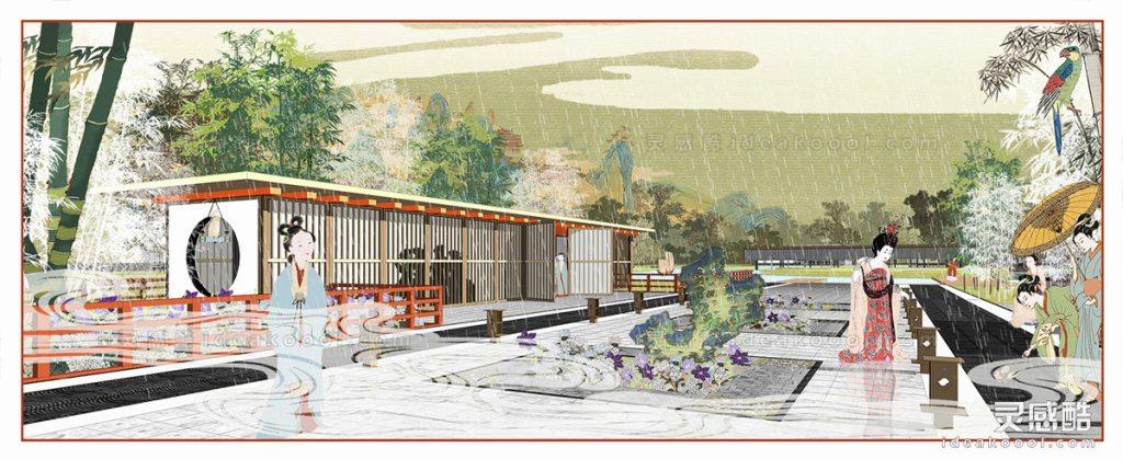 中式古风效果图丨