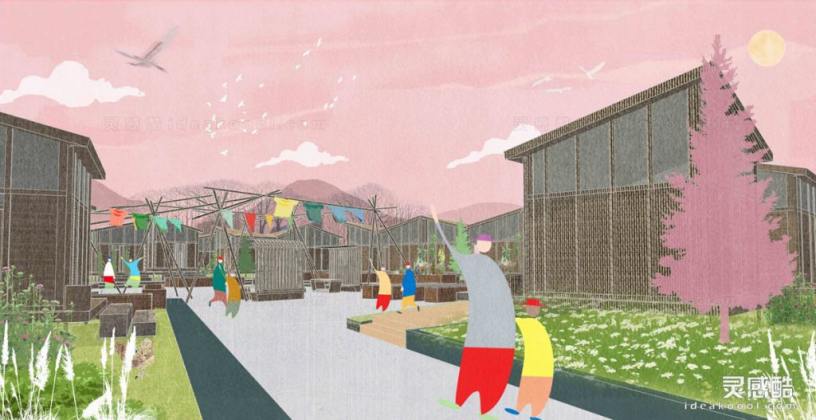 插画风创意效果图丨