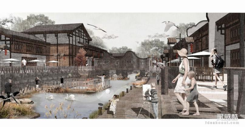 古街古镇美丽乡村效果图丨