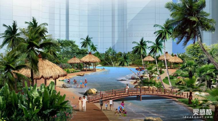 酒店景观效果图丨