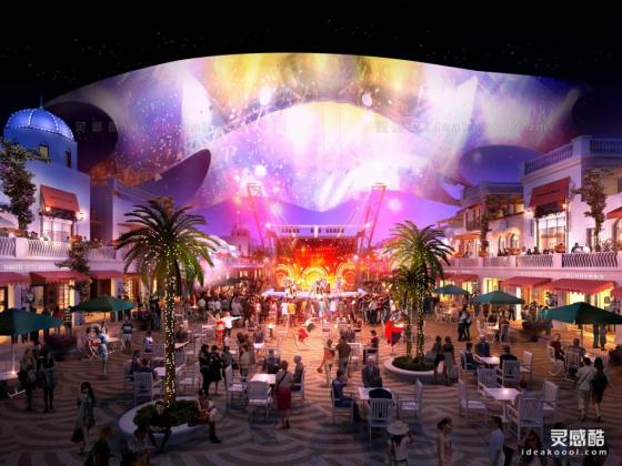 夜景效果图 景观建筑效果图丨