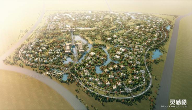 鸟瞰效果图丨