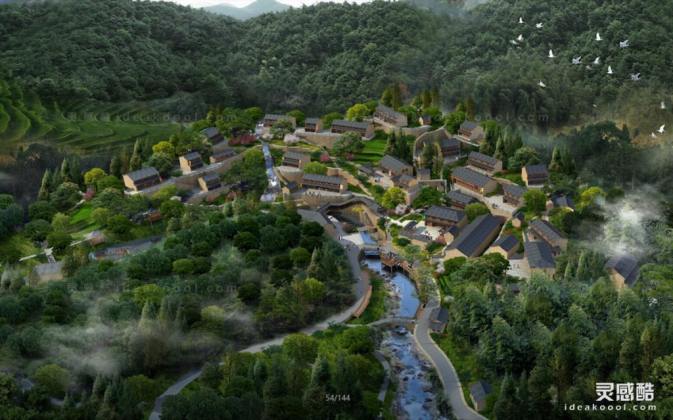 鸟瞰效果图丨