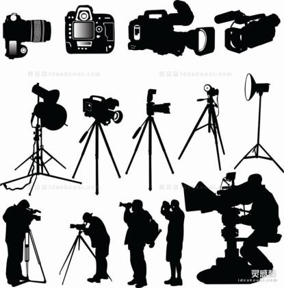 相机器材摄影人物剪影丨