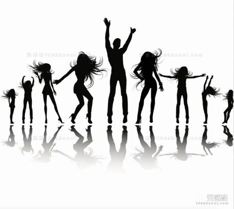 舞蹈人物剪影丨