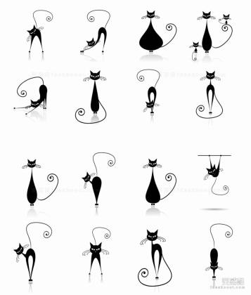 猫咪 动物剪影丨