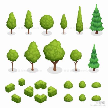 插画风植物丨