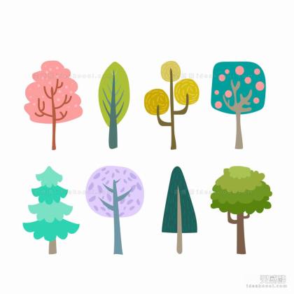 插画风植物丨