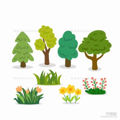 插画风植物丨
