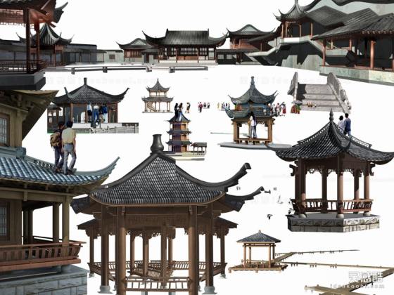 亭子建筑 凉亭丨