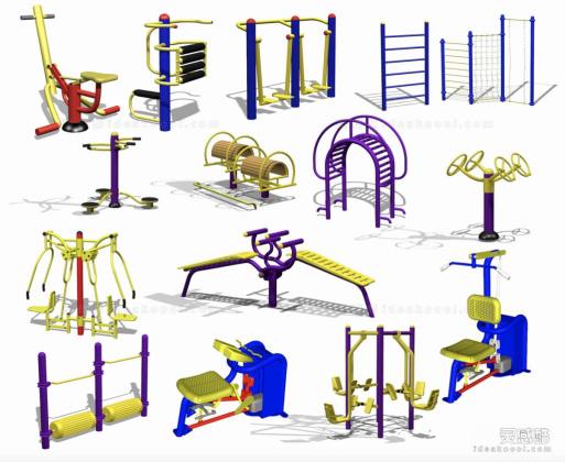 健身器械配景丨