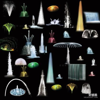 喷泉水景贴图丨