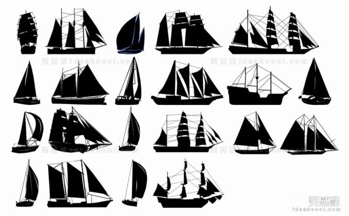 帆船剪影丨