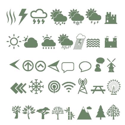 自然环境图标丨