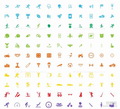 体育运动标识标志符号丨