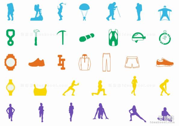 体育运动标识标志符号丨