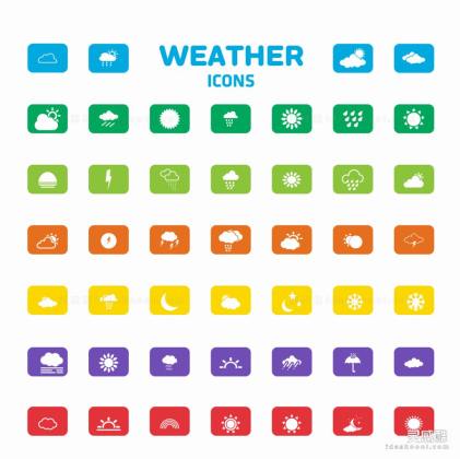 天气标识标志符号丨