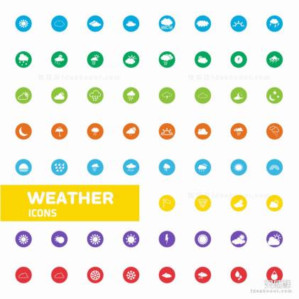 天气标识标志符号丨