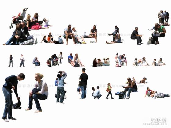 现代休闲人物贴图丨