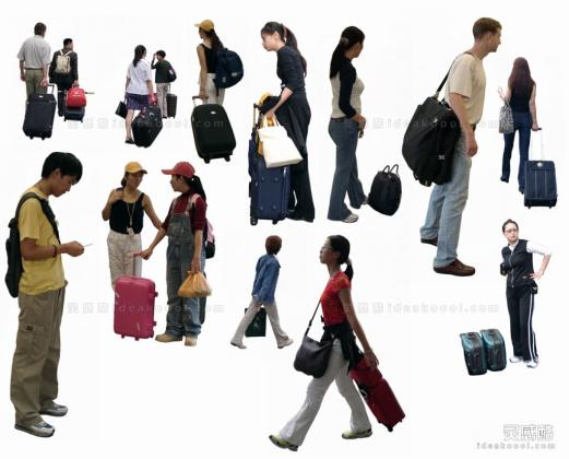 现代休闲人物贴图丨